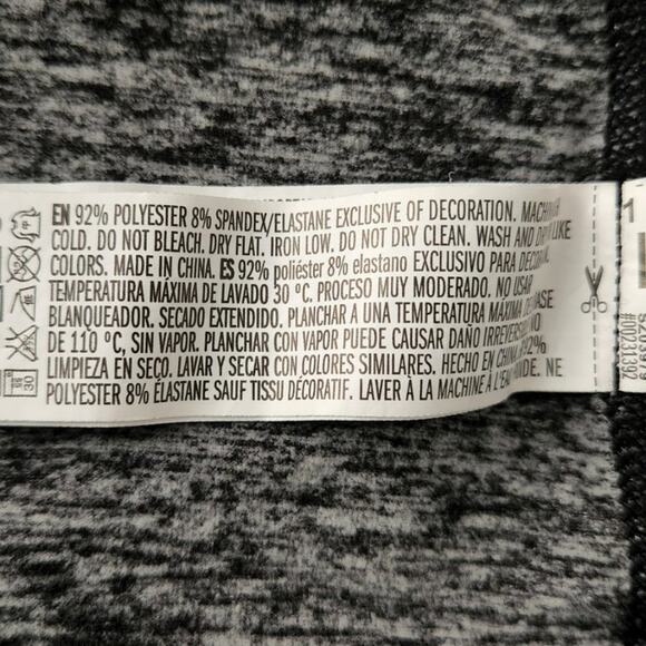 Forever 21 Women's Activewear Thumb Hole Quarter Zip Gray Pullover Small - Picture 9 of 9